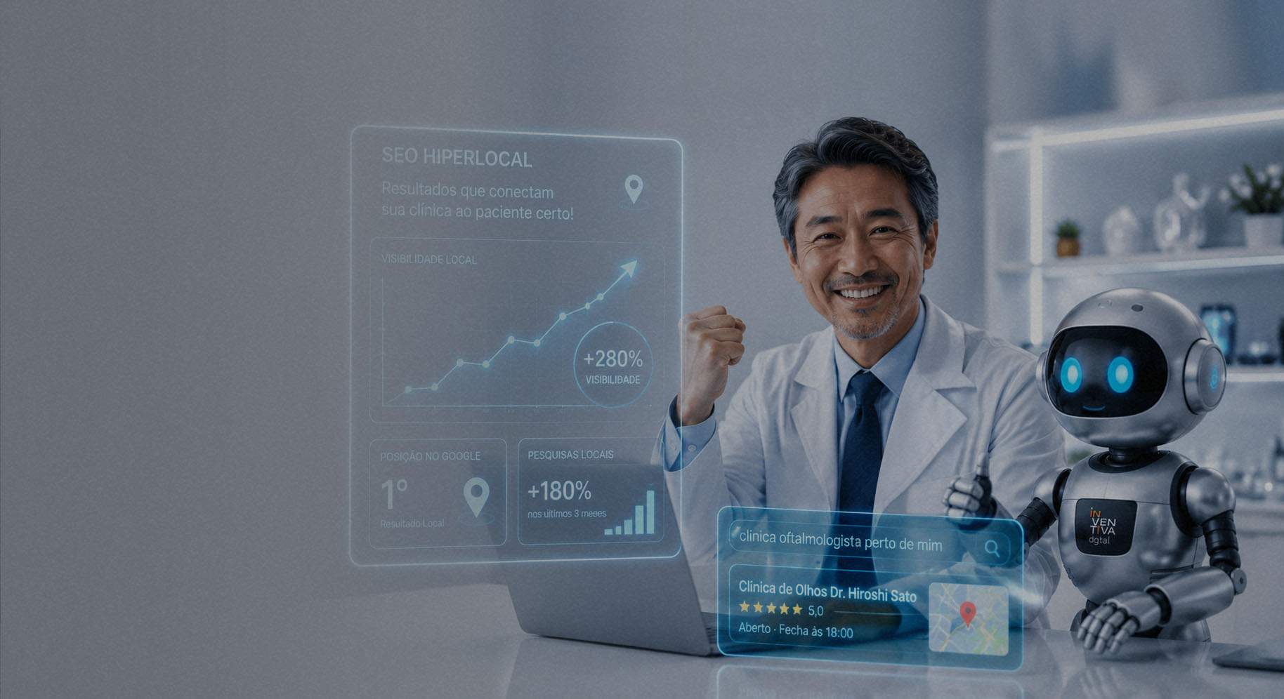 SEO Hiperlocal<br> exige otimização<br> do Google Business