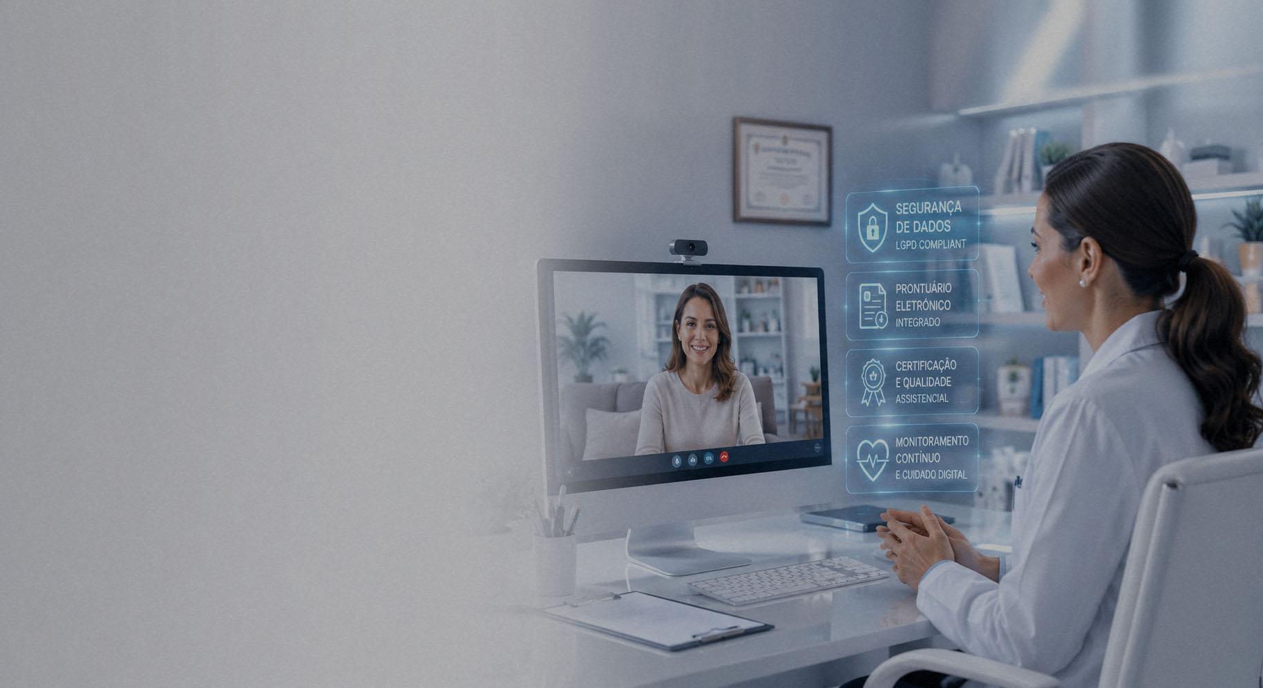 Telemedicina<br> entra na era<br> da qualidade digital